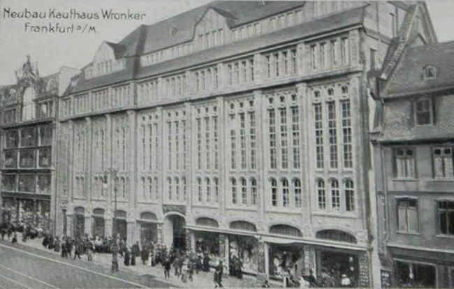 Das Kaufhaus Wronker auf der Zeil