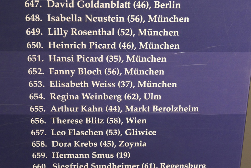 Namen der Ermordeten, Museum Festung IX, Kaunas, Litauen, 2024 Am 20. November 1941 wurde Elisabeth Springer (hier als Nr. 653, Elisabeth Weiss aufgeführt) mit fast tausend jüdischen Mitbürger:innen – darunter ihren Künstlerkolleginnen Maria Luiko und Anna Klein – von München nach Kaunas in Litauen deportiert. Dort wurden fünf Tage später alle Deportierten aus München, Frankfurt und Berlin ermordet. Quelle: Familienbesitz – © Rosenthal-Springer-Archiv Erstellt von: Judy Rosenthal