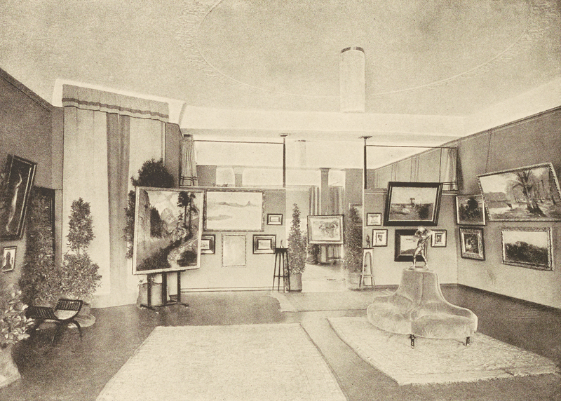 Ausstellungsräume der Galerie Heinemann, um 1910 Quelle: Zentralinstitut für Kunstgeschichte, Photothek. ZI-0945-08-00-125308